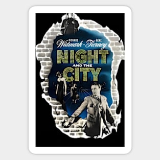 Night and the City (1950) Richard Widmark Gene Tierney Sticker